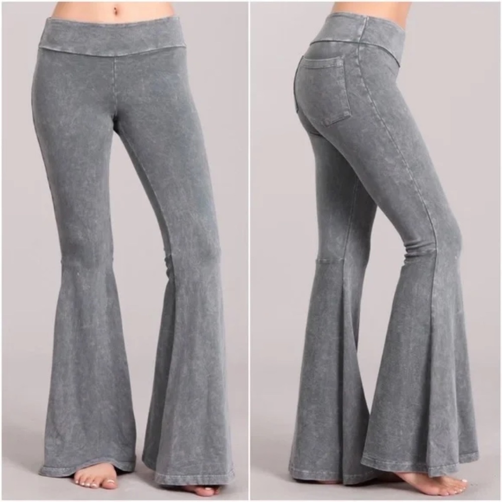 014 Boho Rust Wide Leg Palazzo Lounge Pants - Picture 4 of 4